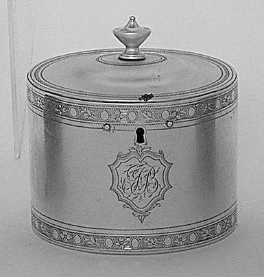 A George III tea caddy, by John Denziloe, 1781,