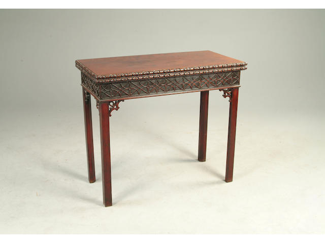 A George III mahogany tea table