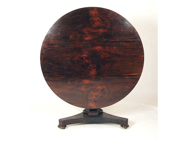 A mid Victorian rosewood loo table,