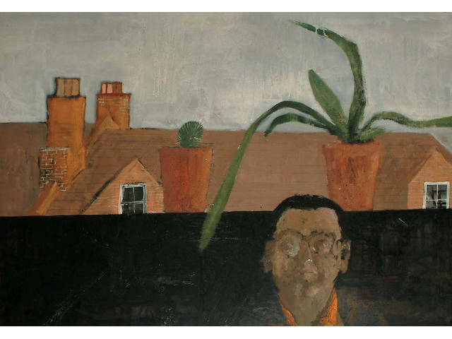 Self portrait with cactus