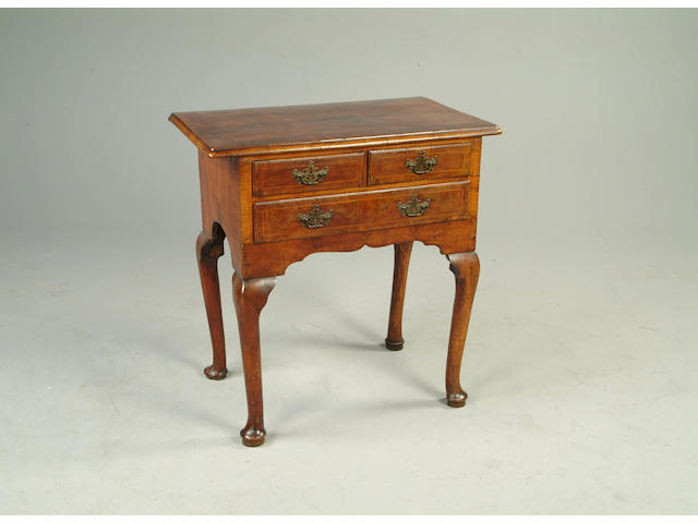 A George I walnut lowboy