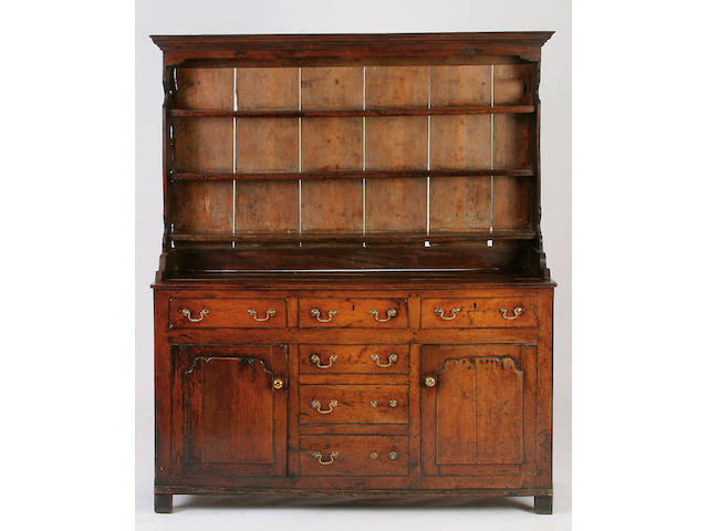 A mid 18th Century oak dresser, North Wales, Conwy,