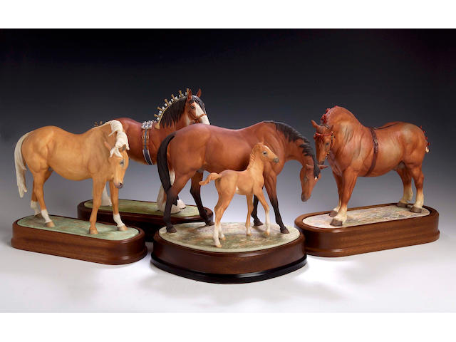 Suffolk Stallion, A Royal Worcester model, numbered 497 of 500,