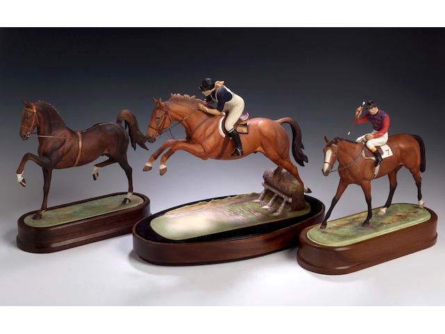 Hackney Stallion, A Royal Worcester model, numbered 239 of 500,