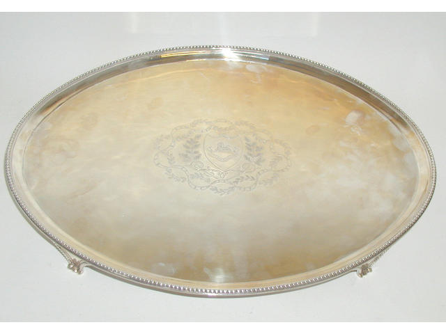 A George III salver, by Crouch I and Hannam, 1789,