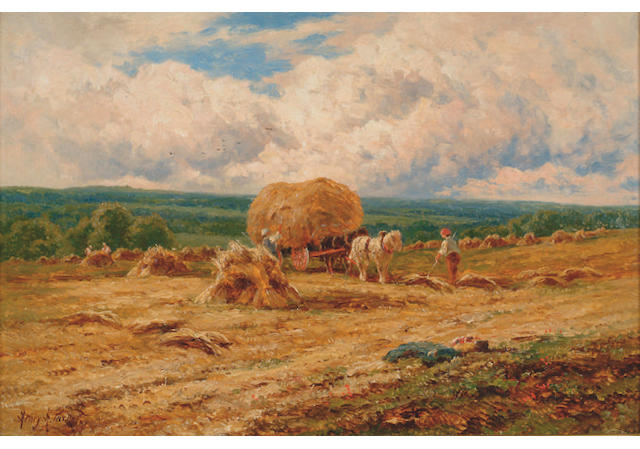Henry H Parker - Harvesting scene