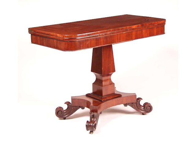 A Victorian mahogany tea table