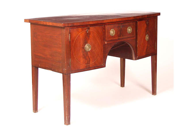 A 19th Century mahogany and boxwood strung washstand
