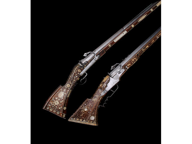 A Very Rare Swiss 15-Bore Matchlock Target Rifle (Zielb&#252;chse)