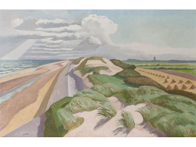 John Nash R.A., N.E.A.C. (1893-1977) Norfolk Coast 51 x 76 cm. (20 1/8 x 30 in.)