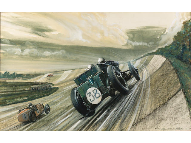 Roy Nockolds, Brooklands BRDC 500 Mile Race, 1930, commissioned by Dr Benjafield,