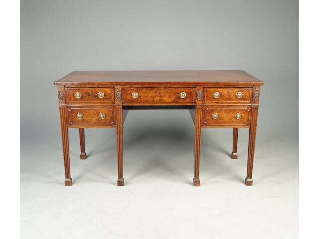 An Adam style mahogany sideboard