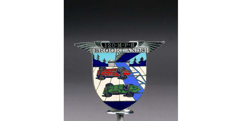 Dr Benjafield's Brooklands 120Mph badge, (4.10.30), Spencer and Co. Ltd,