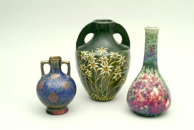 A Ruskin high fired bottle vase