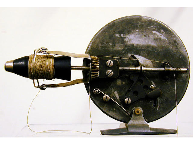 A rare Illingworth No 1 threadline casting reel,