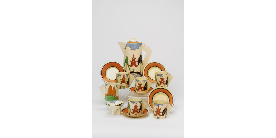 'Kew' A Conical Coffee Set