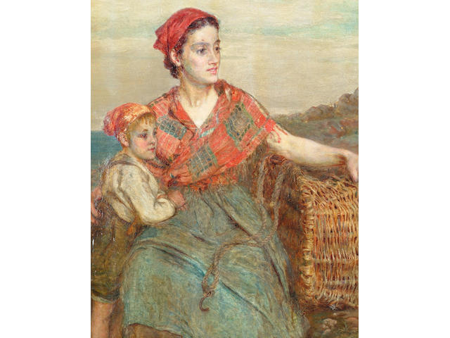 Alice Grant ARA (fl.1881-1907) 'What is it?' 60 x 48cm
