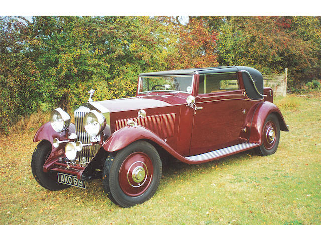 R-R.E.C. Concours d&#8217;&#201;l&#233;gance-Winning,1933 Rolls-Royce 20/25hp Sedanca Coup&#233; in the style of J Gurney Nutting & Co. Ltd.  Chassis no. GBA 73 Engine no. N8C