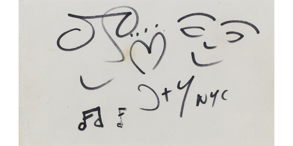 A John Lennon drawing, 1980,