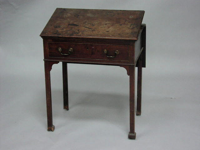 A good George III mahogany architect's table,