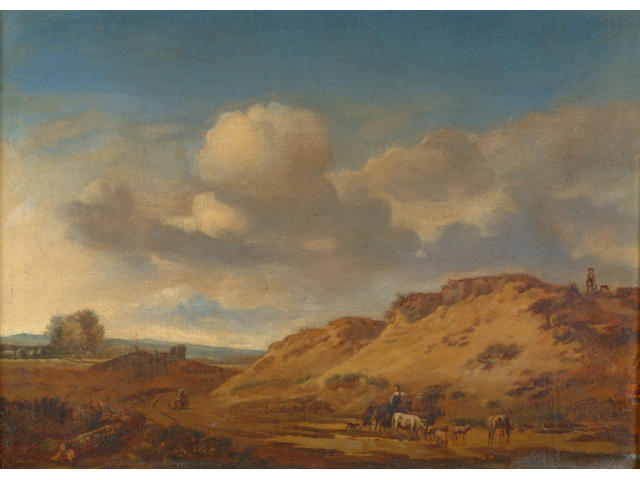 English School (19th Century) 'A watering place' 27 x 37cm
