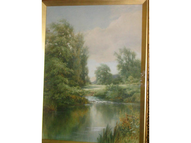 Edmund Phipps 'A view in Hampshire', 66 x 48.5cm.