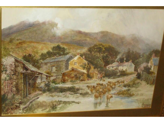 Thomas Greenhalgh 'Applethwaite near Keswick', 48.5 x 69cm.