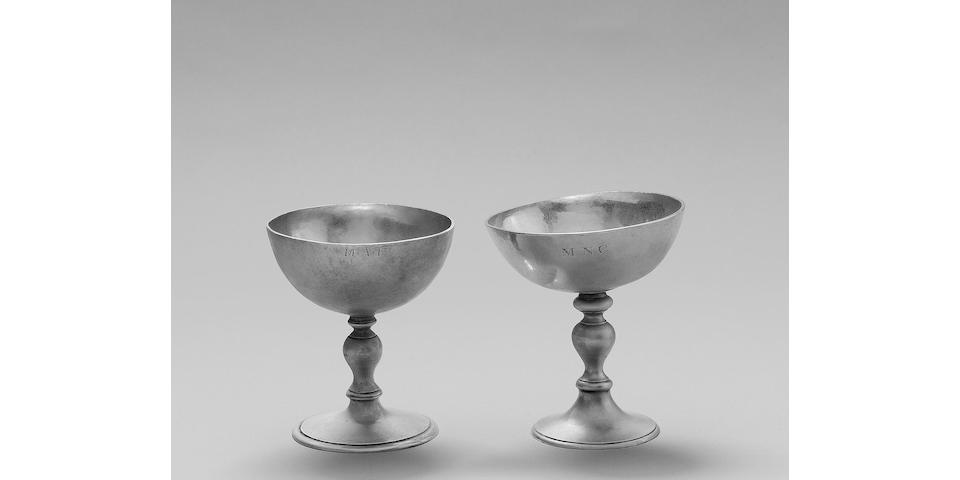 A late 17th century Channel Islands silver Jersey wine cup, by Robert Barbedor, Jersey/Guernsey, circa 1680