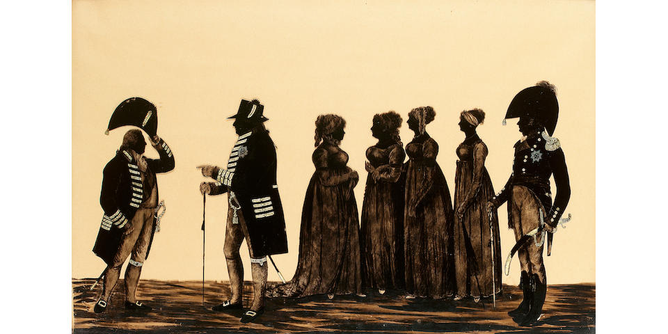 William Hamlet the elder, George III (1738-1820), Queen Charlotte (1744-1818) and five of the Royal