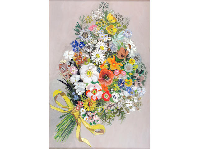 Anne Redpath OBE RSA ARA LLD ARWS ROI RBA (1895-1965) A bouquet 86 x 58cm