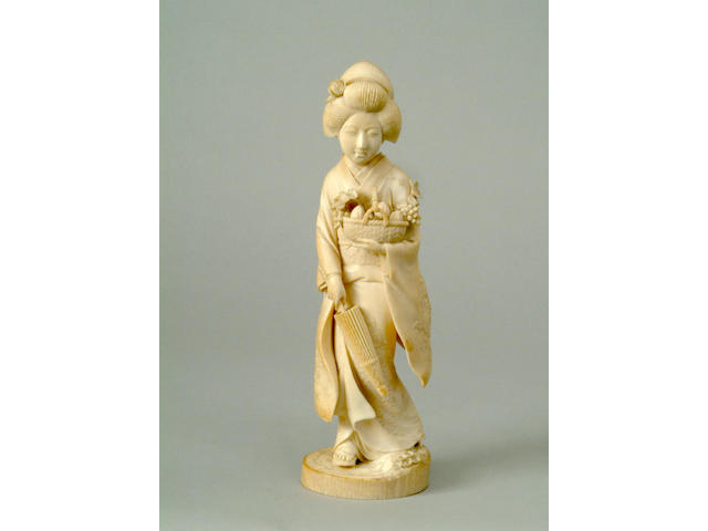 A Japanese ivory figure