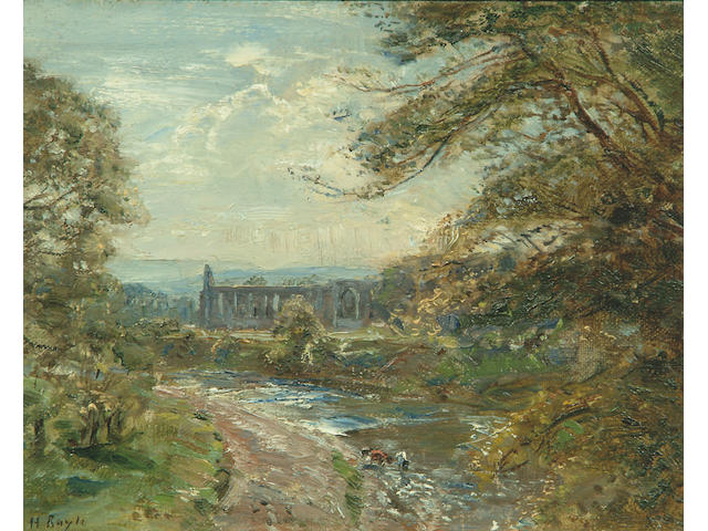 Herbert F. Royle (1870-1958) "Bolton Abbey" 20 x 24cm.