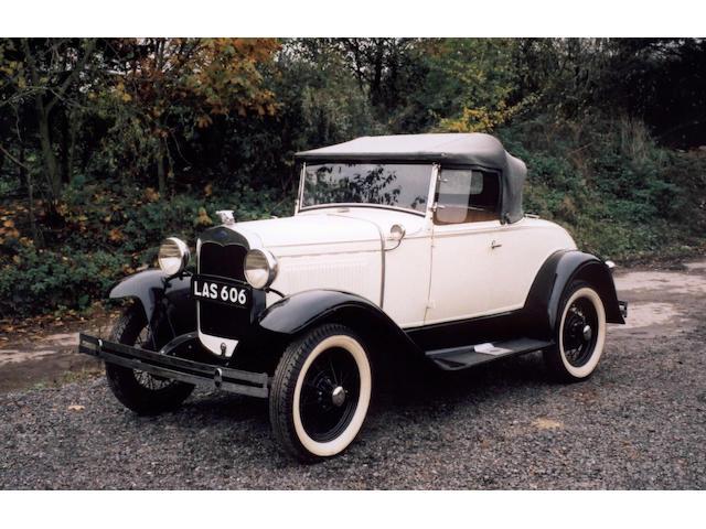 1931 Ford Model A Rumble Seat Roadster  Chassis no. 701310 Engine no. A3817658
