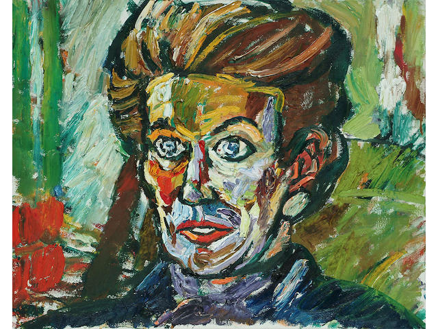 John Bratby (British, 1928-1992), Portrait of Heather Jenner, 41 x 51cm.