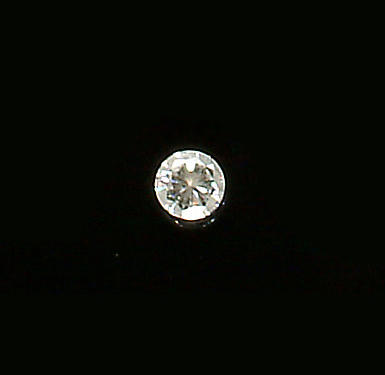 An unmounted brilliant-cut diamond