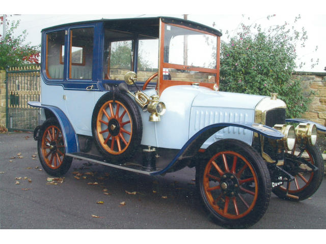 1915 De Dion Bouton 12hp Type GB Six-Seater Town Car  Chassis no. 39538 Engine no. 159749