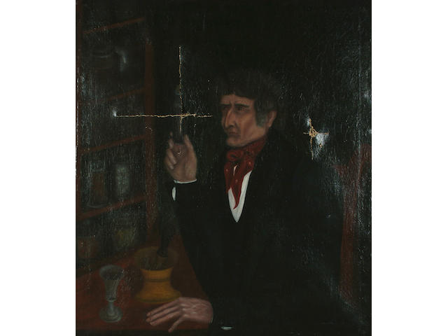 Provincial School, 19th Century The Alchemist, 94 x 82.5 cm (37 x 32 1/2 in.)