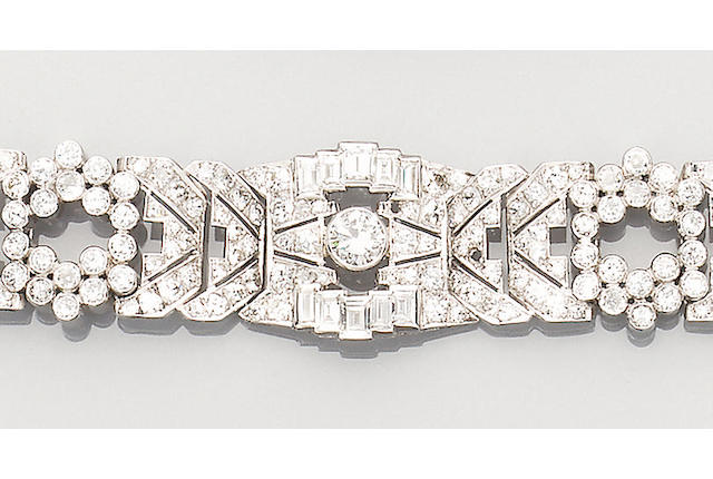 A diamond strap bracelet