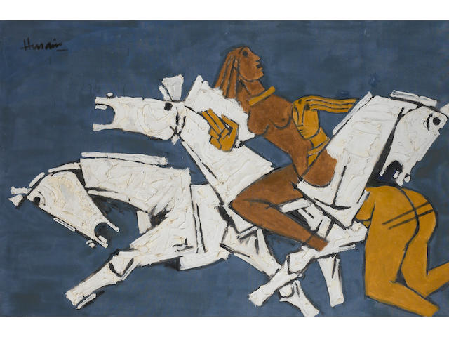 Maqbol Fida Husain (India, b.1915) Horses and Nudes