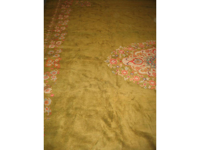 A Turkish carpet 419cm x 312cm