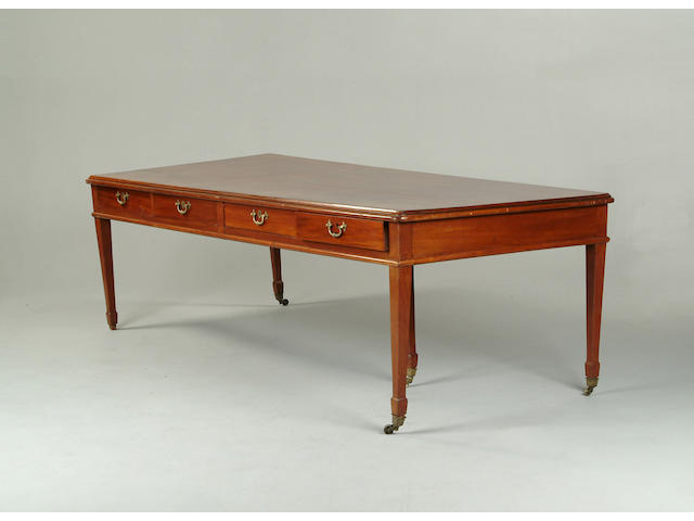 A mahogany library table,