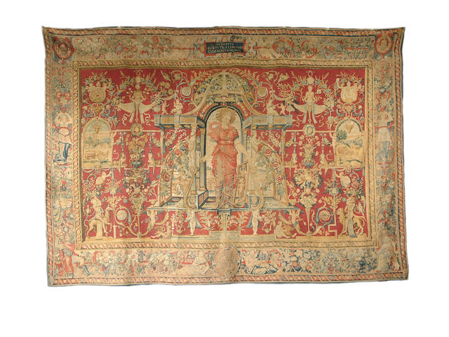 A Brussels design cartoon tapestry 20th century, 418cm x 296cm