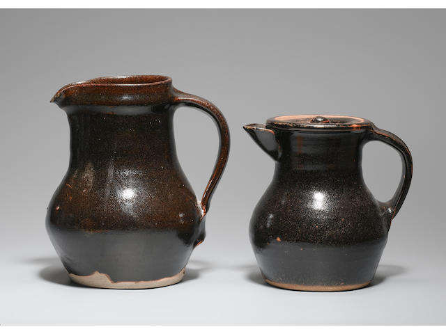 Bernard Leach a Jug and a Coffee Pot Height of Jug 7 1/2in. (19cm)