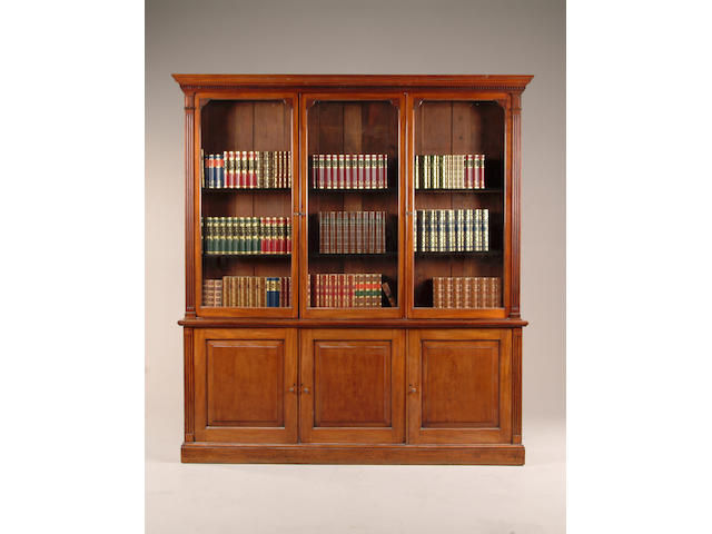 A 19th century mahogany library bookcase
