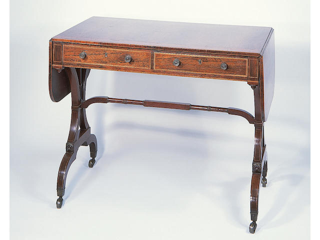 A Regency rosewood sofa table,