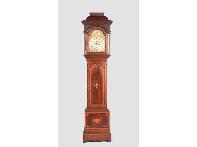 A George III mahogany longcase clock by William Hopkins, Fenterden