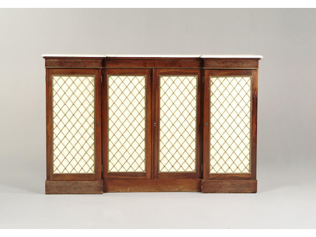 A Regency rosewood chiffonier