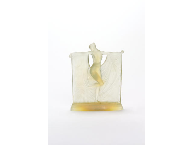Ren&#233; Lalique, design 1925 'Suzanne' an Opalescent Glass Figure