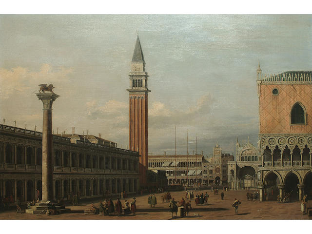 After Antonio Canaletto The Piazzetta looking north, 49.7 x 75 cm (19 1/2 x 29 1/2 in)