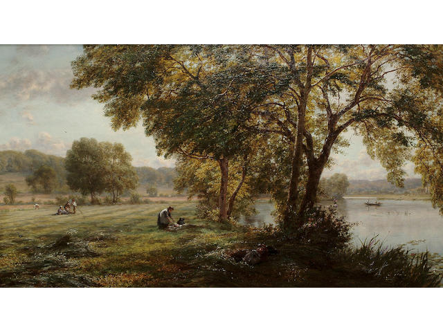Walter Field (British, 1837-1901) New Mown Hay, 51 x 90 cm (20 1/8 x 35 3/8 in)